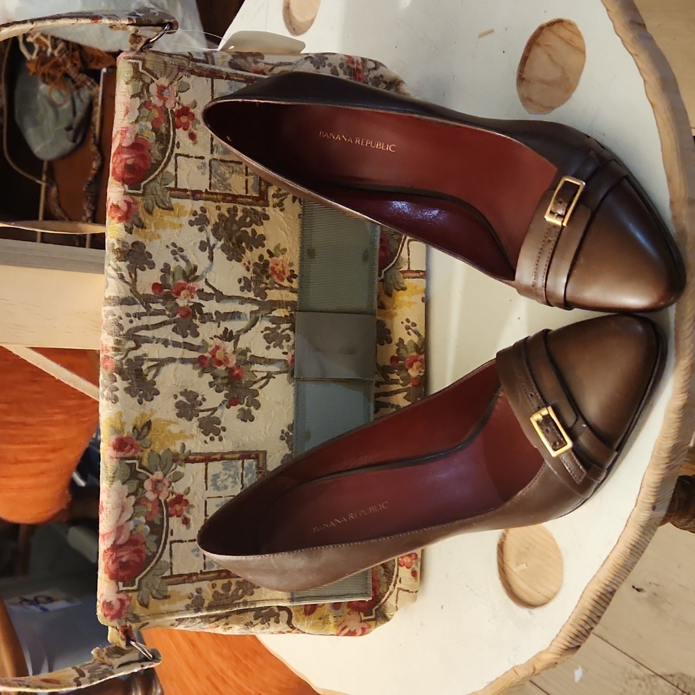 Burgundy Banana Republic Heels